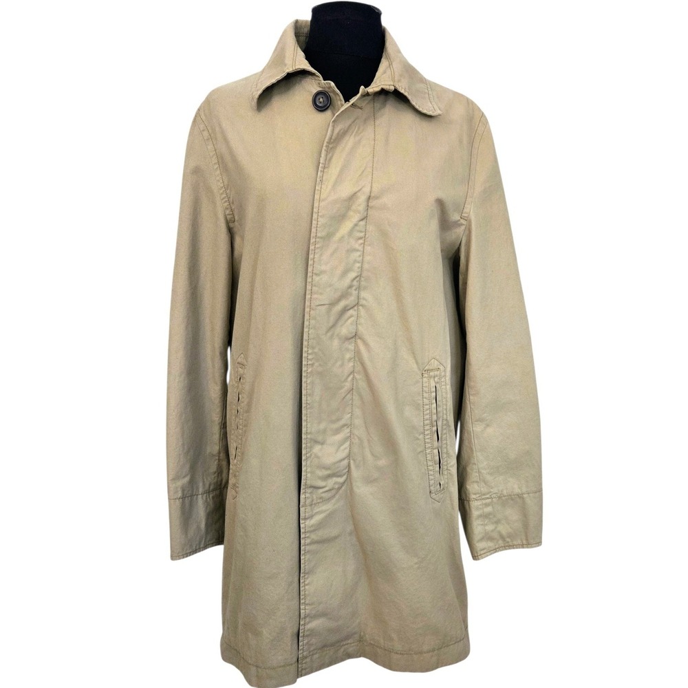 American‎ Eagle Outfitters Y2K Mid Length Trench Coat Gingham Lining Women's M